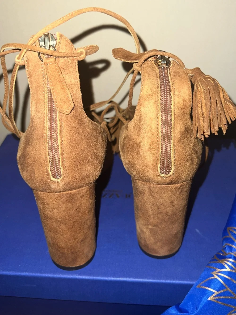 Aquazzura Wild Thing Suede Fringe Pump